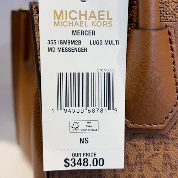 Michael Kors Mercer Medium Pebbled Leather Crossbody Bag - Picture 9 of 16